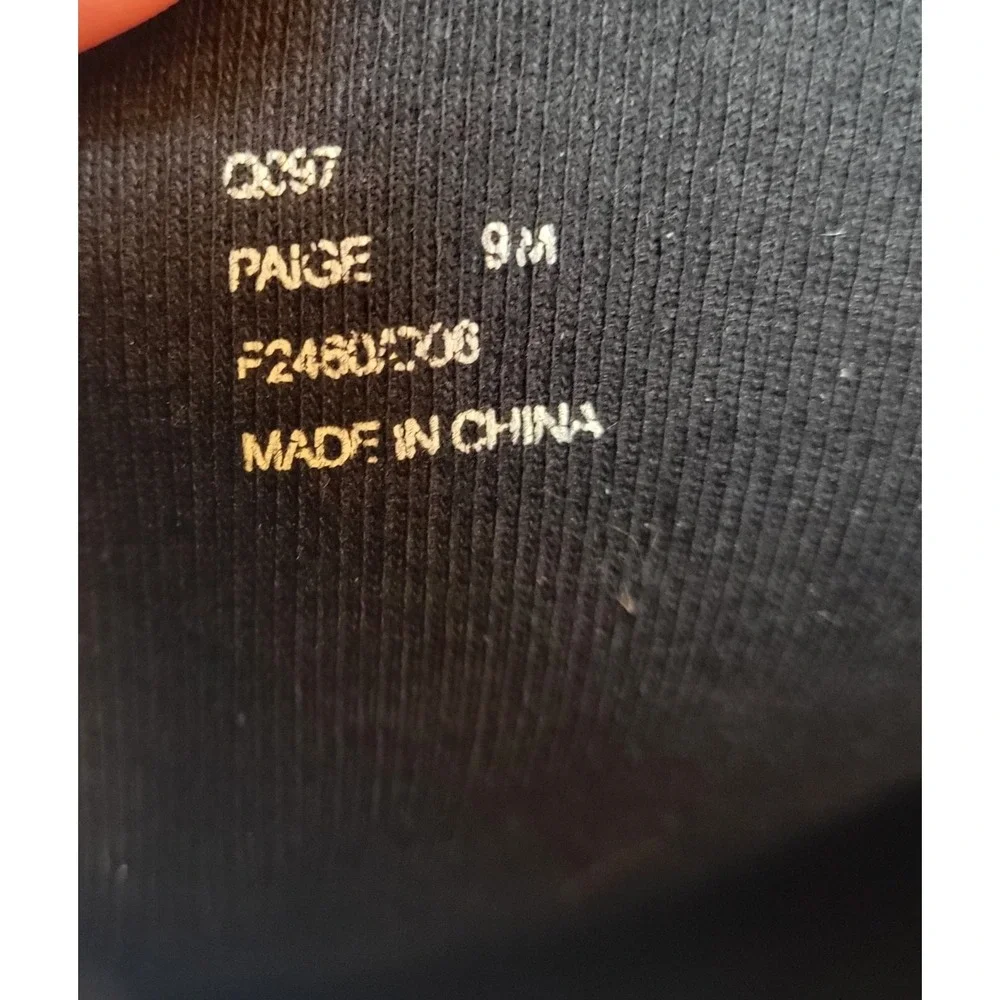 Coach Black Tall Rain Boots with Signature Logo
